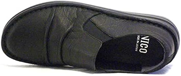 Amazon | [ニコ] スリッポン レディース レザー カジュアルシューズ